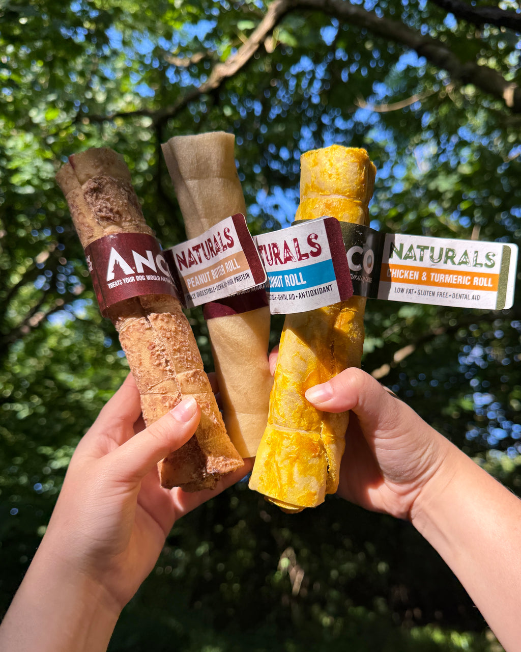 Anco Naturals Flavoured Beef Skin Roll