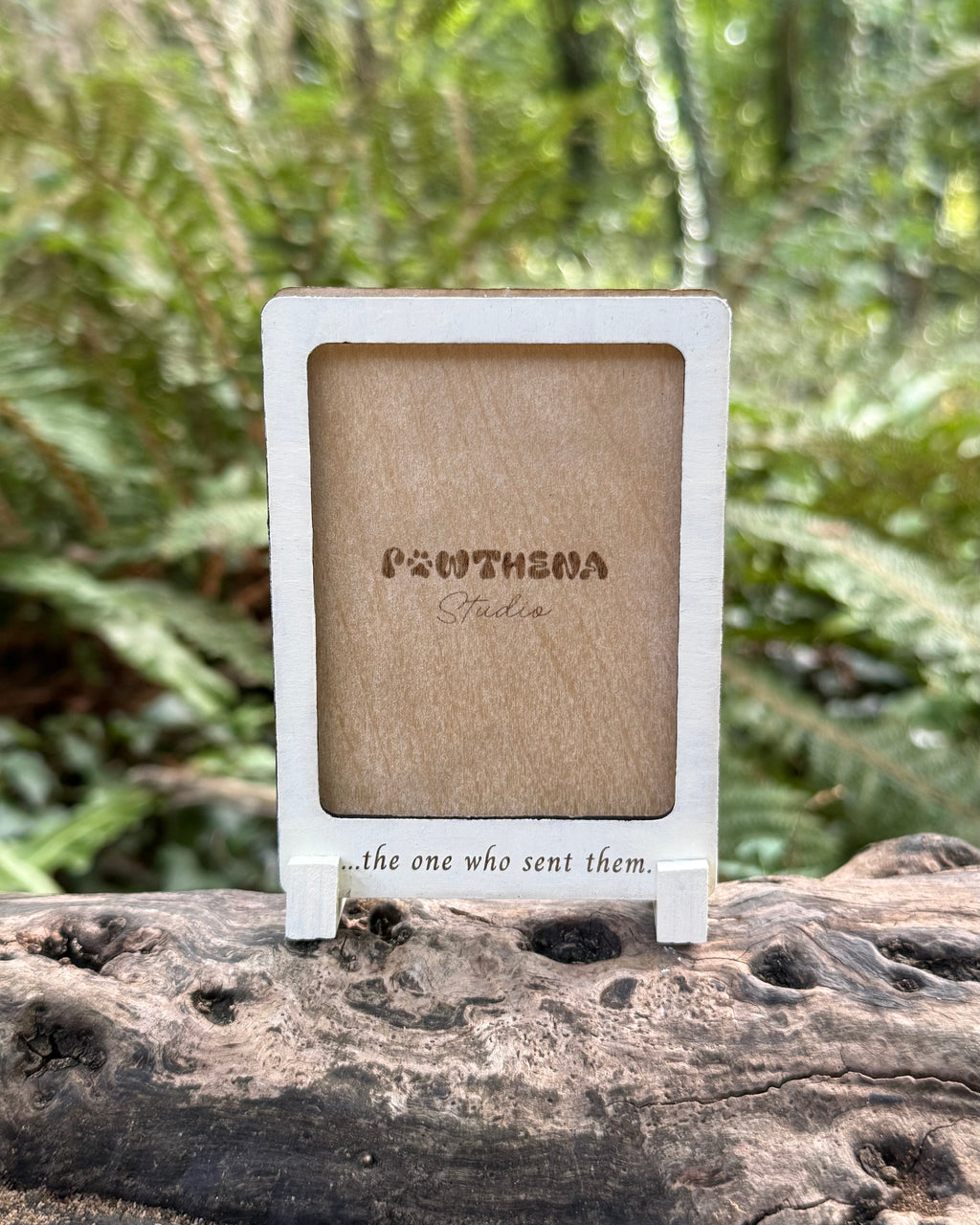The One Who Sent Them Double Sided Wooden Pet Memorial Photo Frame