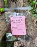 Pawthena Mini Duck & Cod Rolls Dog Treats