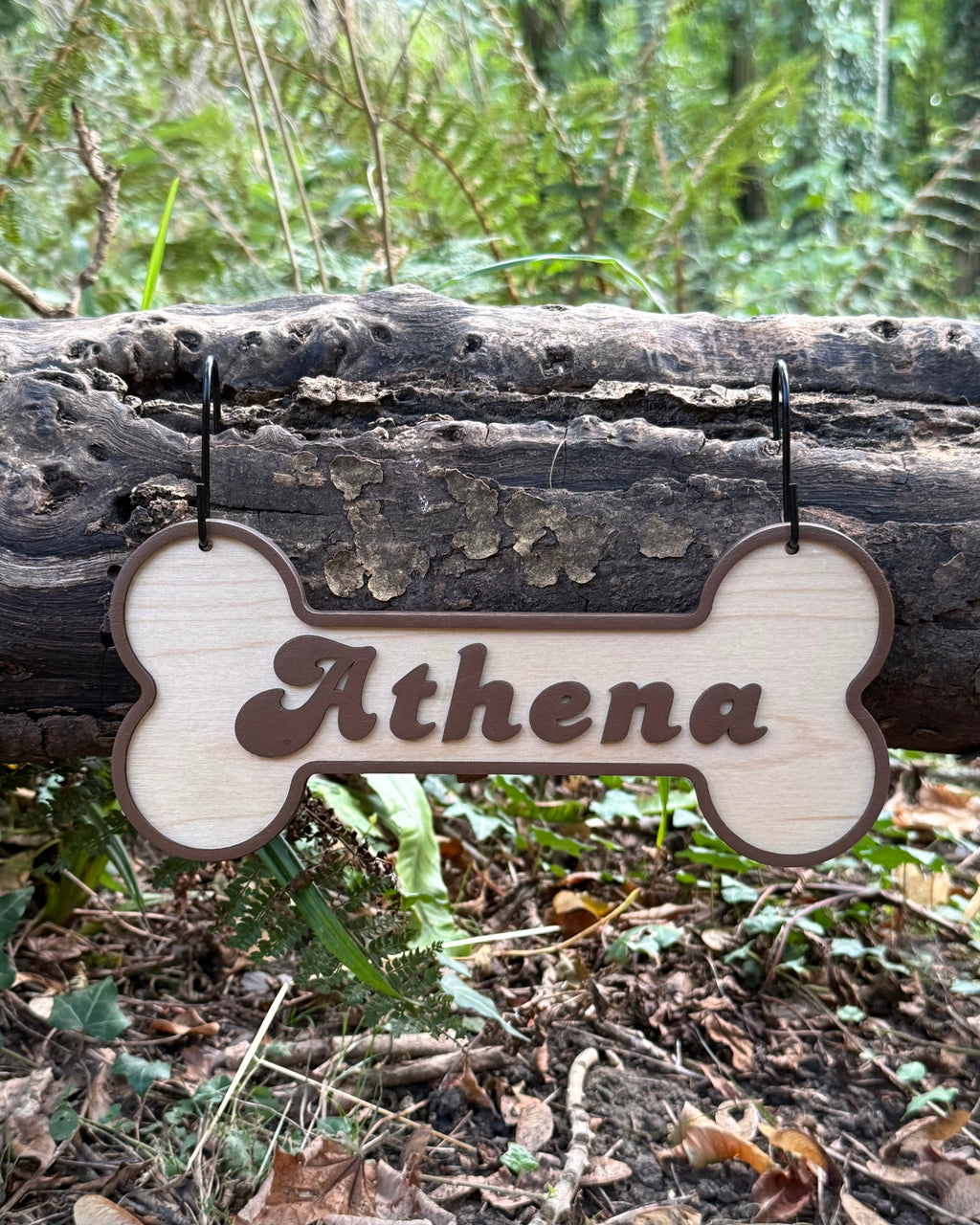 Personalised 3D Wooden Bone Shaped Dog Crate Sign