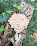 Personalised Custom Shape Wooden Dog Engraved Magnet