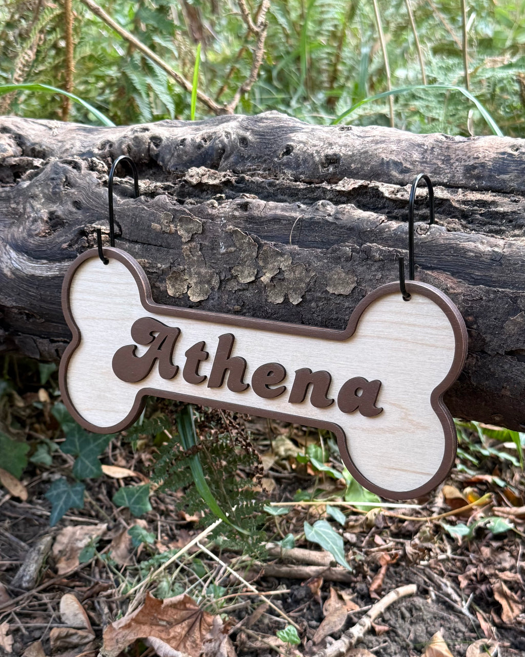 Personalised 3D Wooden Bone Shaped Dog Crate Sign