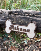 Personalised 3D Wooden Bone Shaped Dog Crate Sign