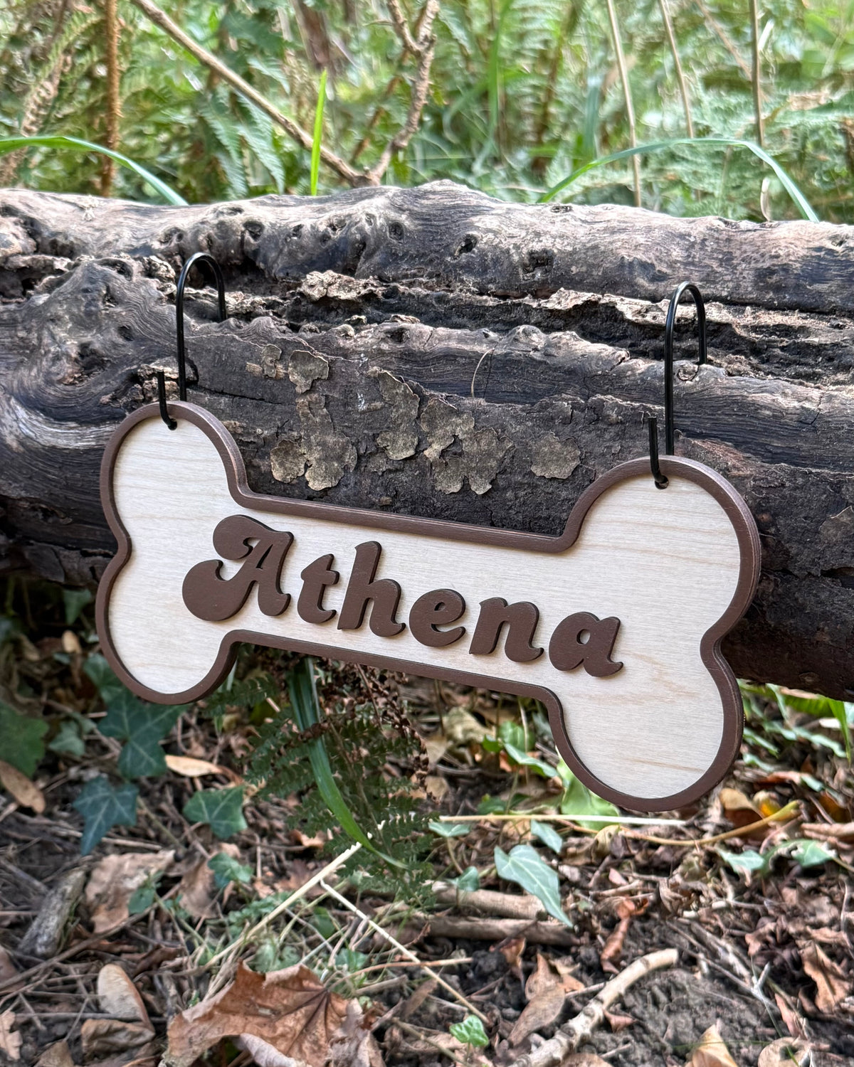 Personalised 3D Wooden Bone Shaped Dog Crate Sign