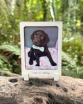 Then & Now Double Sided Wooden Dog Photo Frame