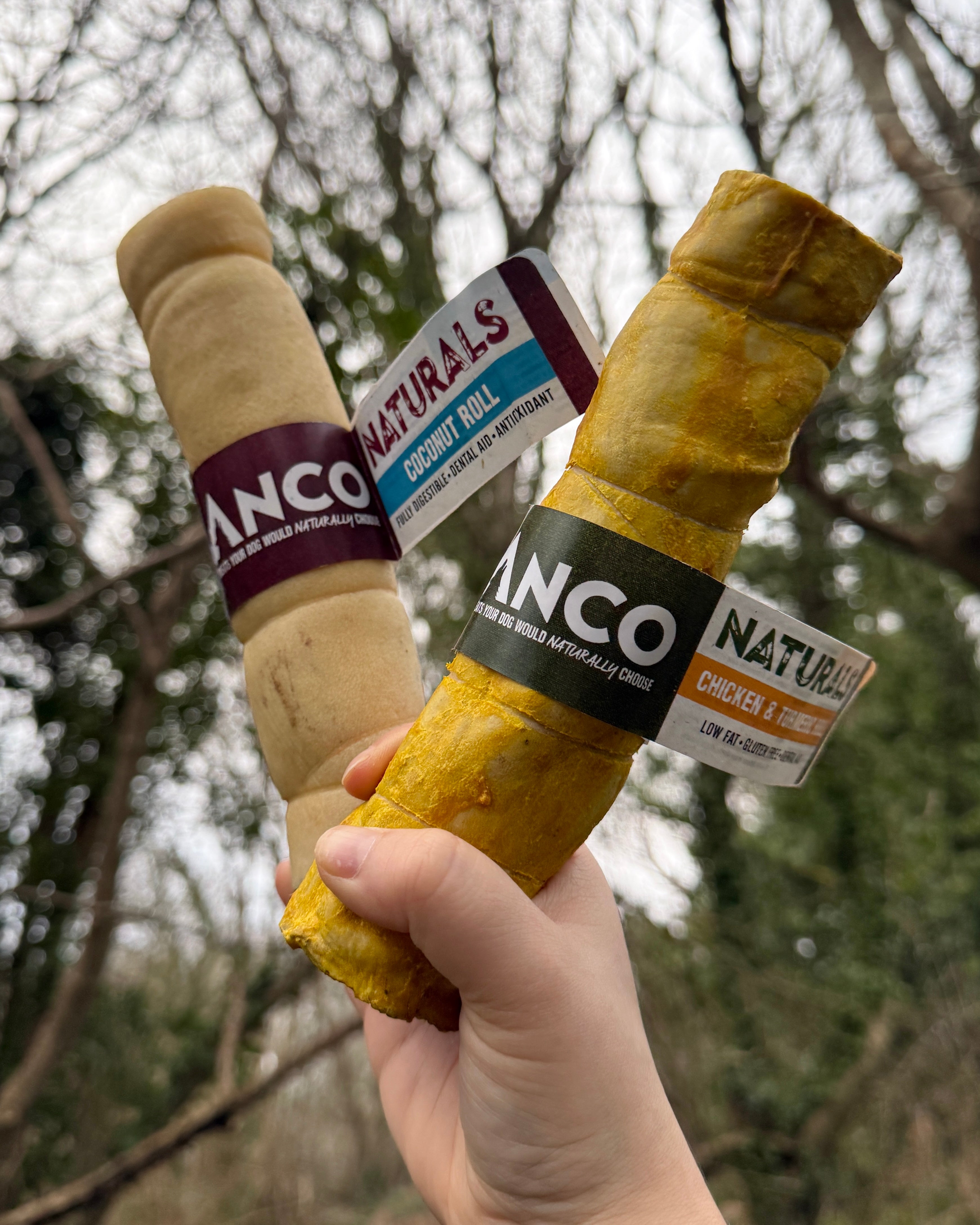 Anco Naturals Flavoured Beef Skin Roll