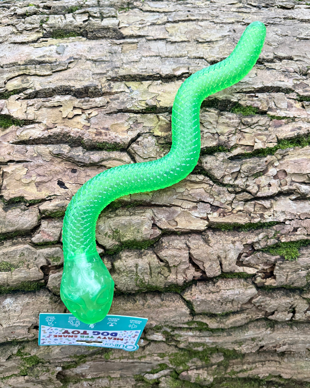 Quiker Meaty Long Treat & Snuffle Snake Enrichment Dog Toy