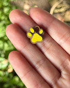 Personalised 3D Wooden Paw Name Engraved Keyring