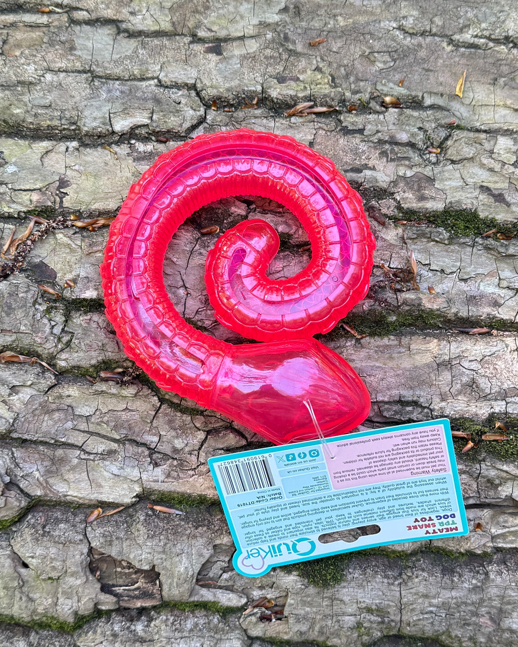 Quiker Meaty Coiled Treat & Snuffle Snake Enrichment Dog Toy