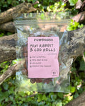 Pawthena Mini Rabbit & Cod Rolls Dog Treats