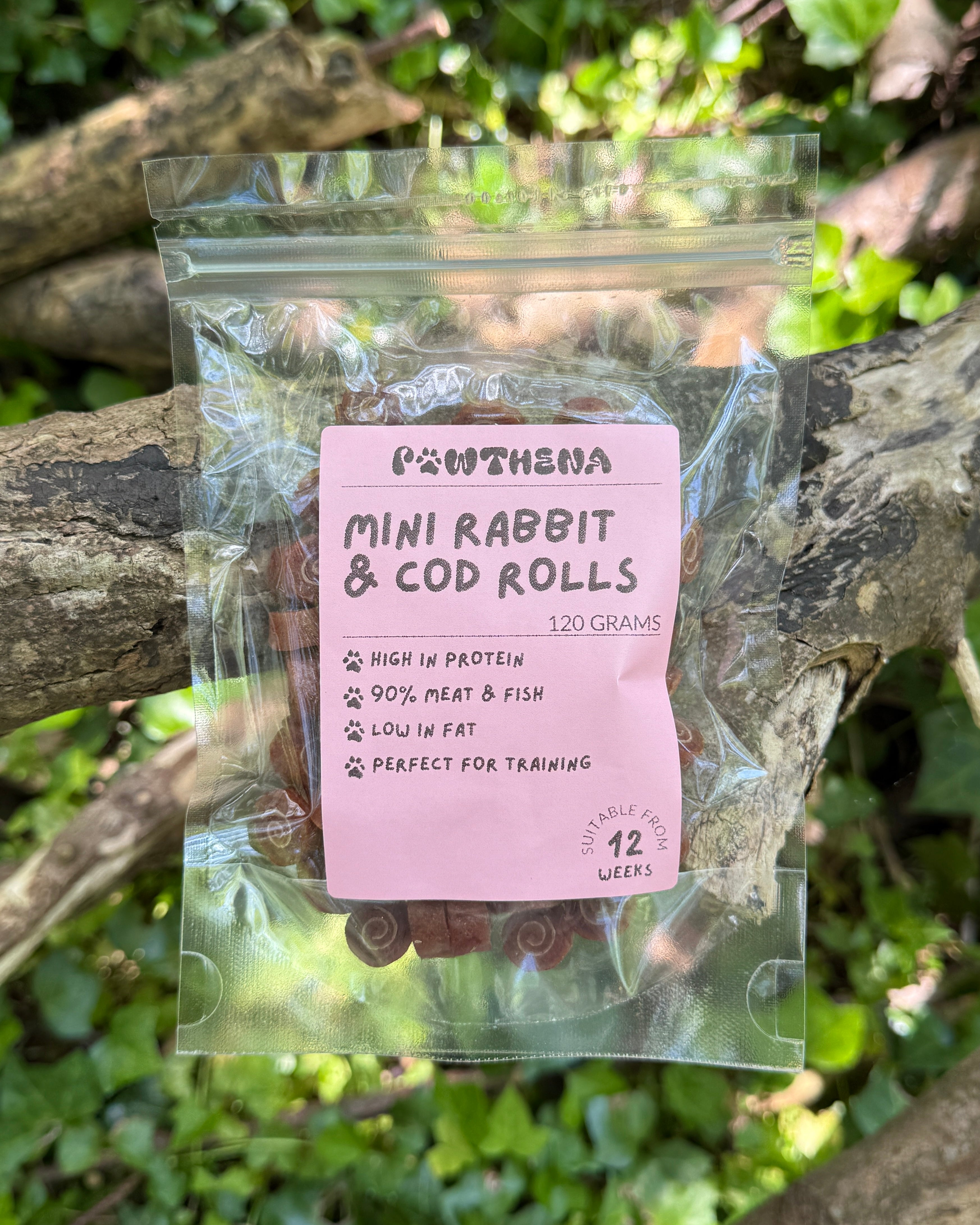 Pawthena Mini Rabbit & Cod Dog Treats