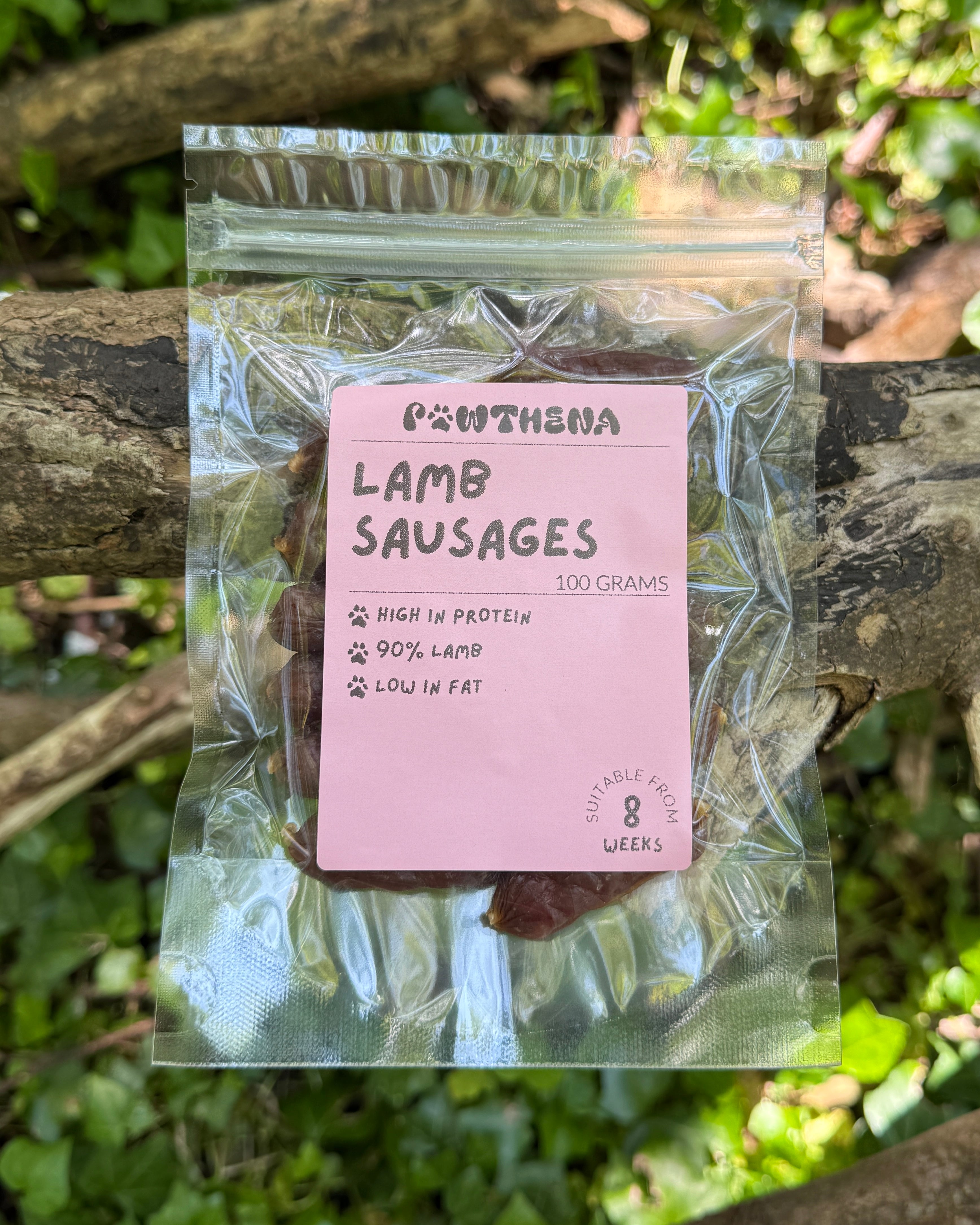 Pawthena Lamb Sausages Dog Treats