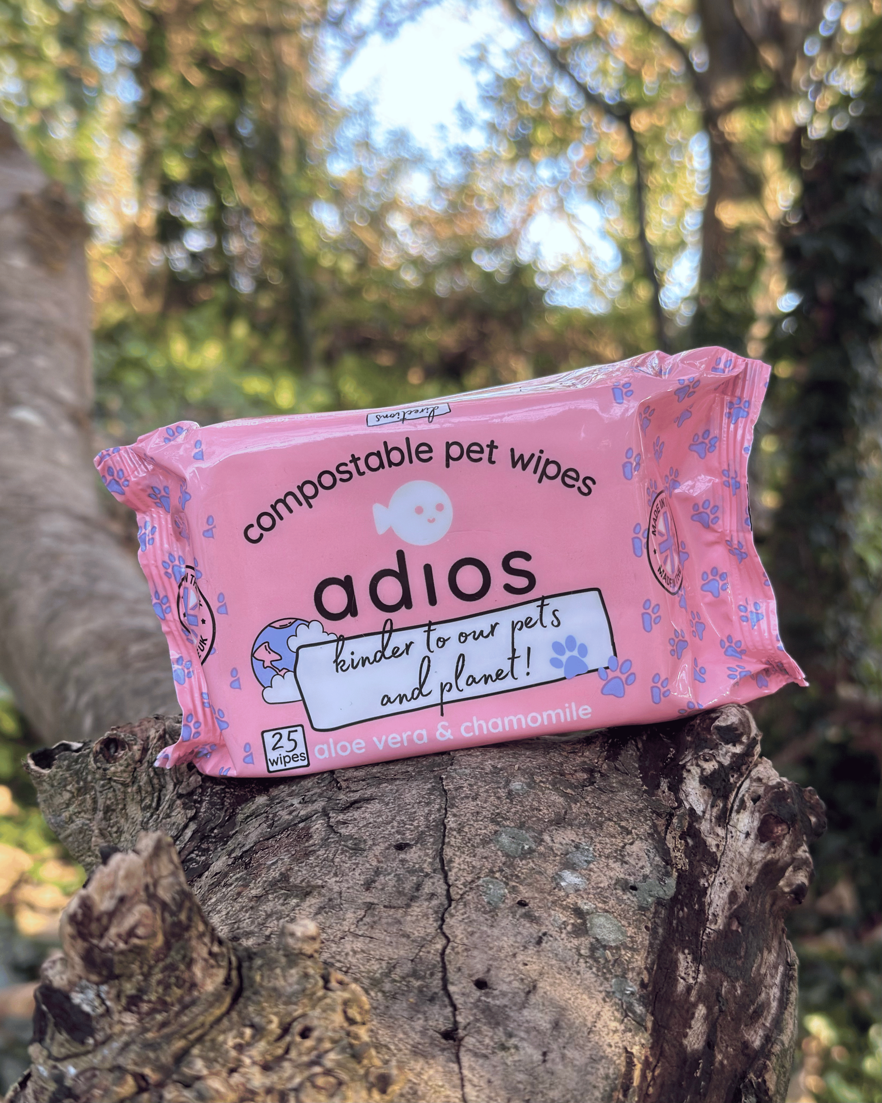 Adios Compostable Pet Wipes